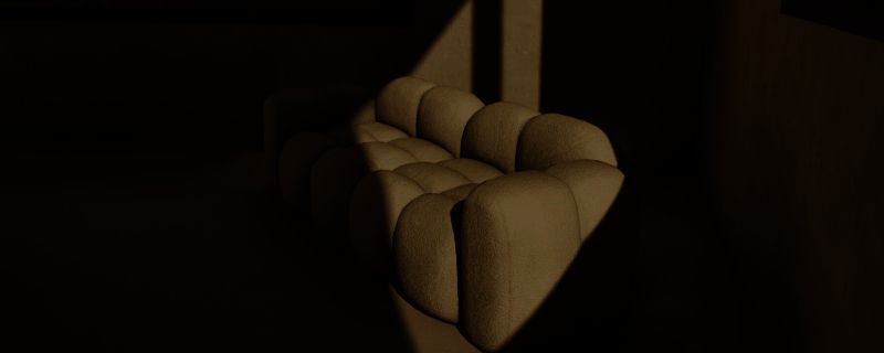 inZOI游戏中云朵毛绒沙发展示图