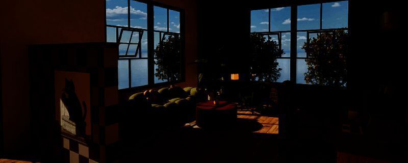 《inZOI》现代风格工作室房间外观图