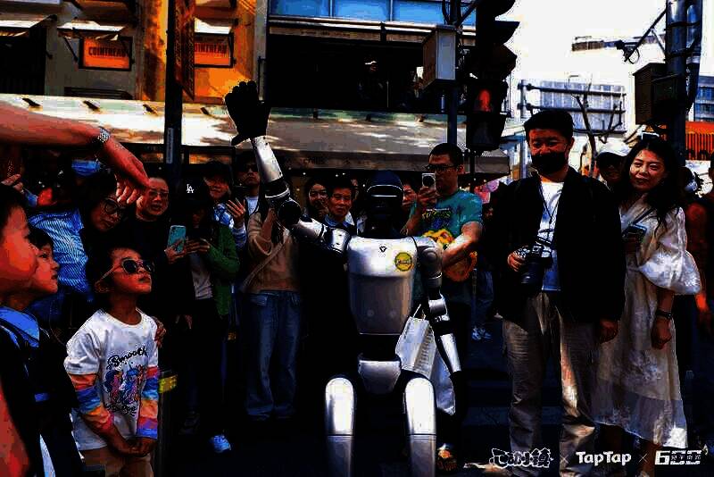 活动现场玩家与互动元素的画面