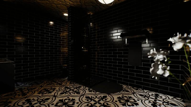 inZOI黑色时尚浴室房间使用教程图3