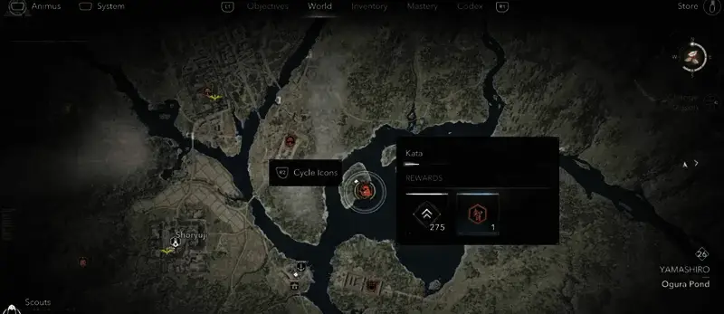 武形04所在小仓池区域另一相关画面