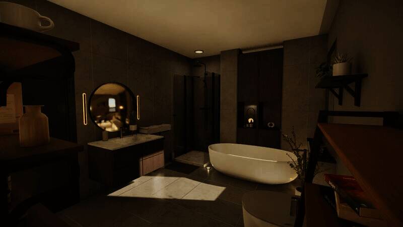 《inZOI》现代浴室房间使用教程相关图片1