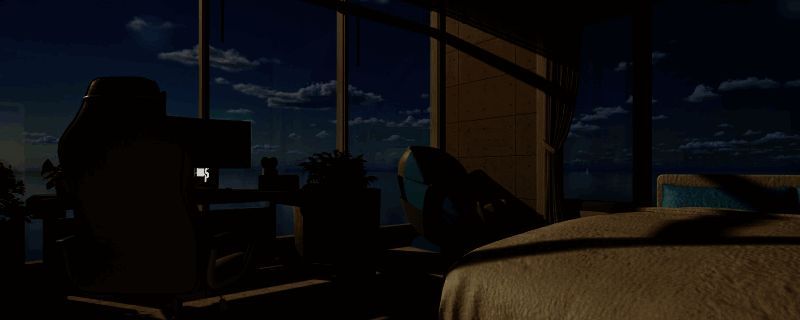 《inZOI》现代海岸房间外观图