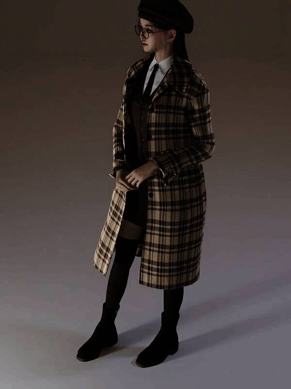 ID为Schoolgirl in fall -가을의 여학생的服装图片