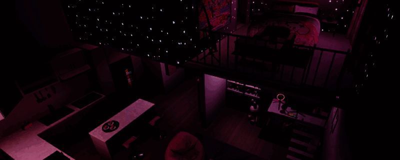 《inZOI》粉色可爱房间地产外观图