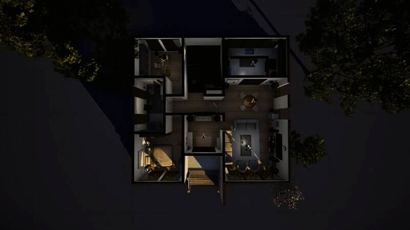 《inZOI》现代三层复式别墅使用教程图2