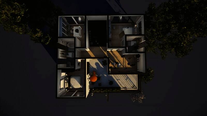 《inZOI》现代三层复式别墅使用教程图3