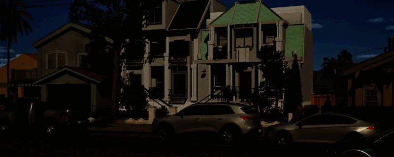 inZOI现代化复式别墅外观图