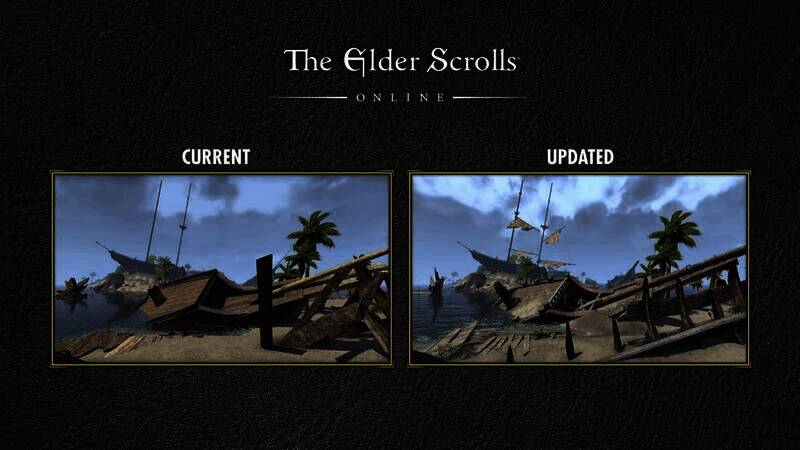 《上古卷轴OL：落旗》U45更新相关画面