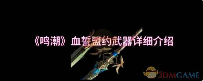 鸣潮血誓盟约武器展示图