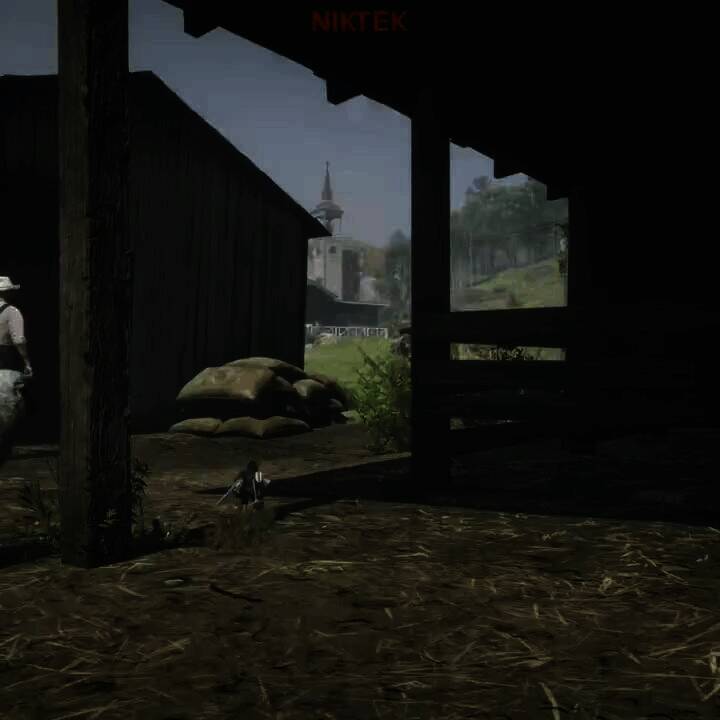 《荒野大镖客2》身型缩小的亚瑟·摩根MOD画面