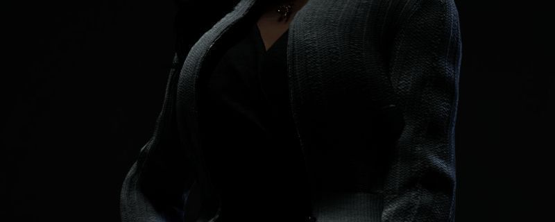 《inZOI》针织衫包臀裙整体展示图