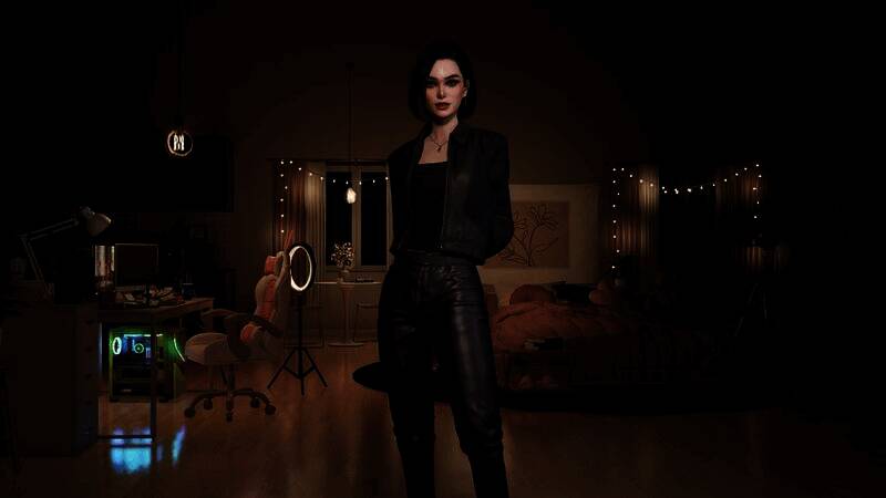 inZOI哥特风皮衣皮裤使用教程展示图