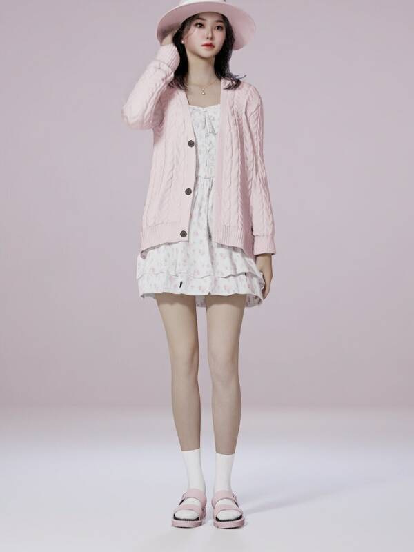 inZOI春游羊毛衫连衣裙使用教程图3