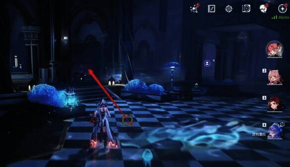 《鸣潮》幽夜幻梦任务中拿宝箱场景