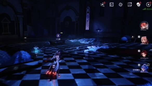 《鸣潮》幽夜幻梦任务中按提示往回走消灭敌人场景2