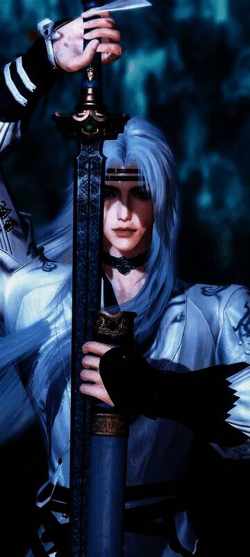 《逆水寒手游》换发型持剑尊者另一视角图