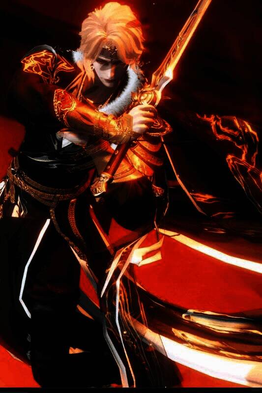 《逆水寒手游》黑衣剑士残阳战万军另一视角图