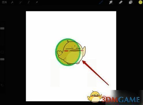 Procreate绘制椭圆并填充颜色界面图