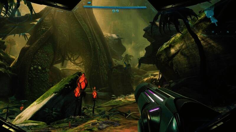 《银河战士Prime 4:Beyond》主角在维罗斯星球的画面