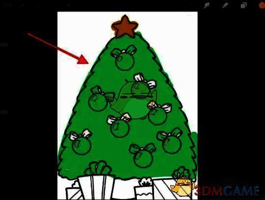 导入图片后涂色边缘溢出的展示图