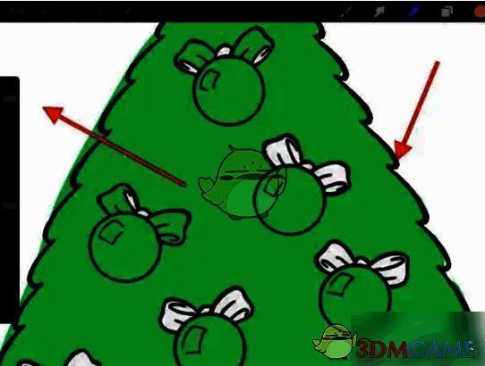 擦除边缘部分并调节画笔大小的操作图