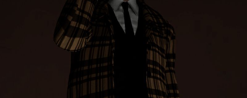 《inZOI》卡其色格子风衣展示图