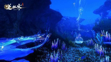 逆水寒手游轻功套装汐影疾跑画面