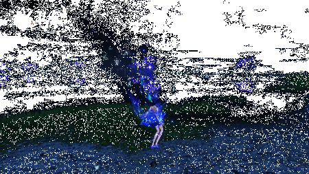 逆水寒手游轻功套装汐影跳跃画面