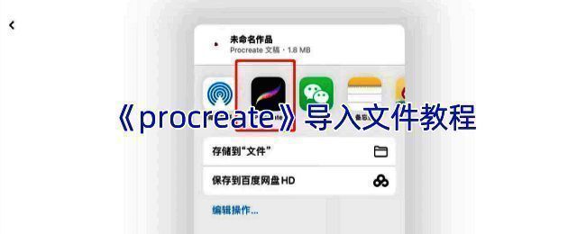 Procreate导入文件相关界面示例图