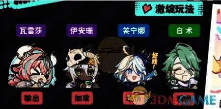 原神瓦雷莎雷激绽队阵容角色图