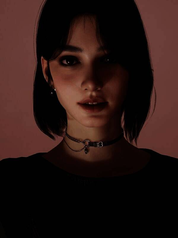 inZOI黑短发美女捏脸示例图2