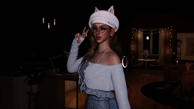 《inZOI》酷帅黑皮辣妹捏脸示例图2