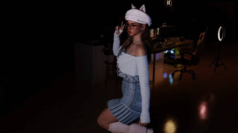 《inZOI》酷帅黑皮辣妹捏脸示例图3