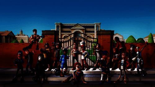 《双点医院》和《双点校园》游戏画面示例