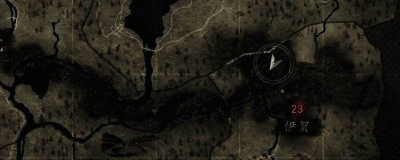 《刺客信条：影》岛原谷地图示意