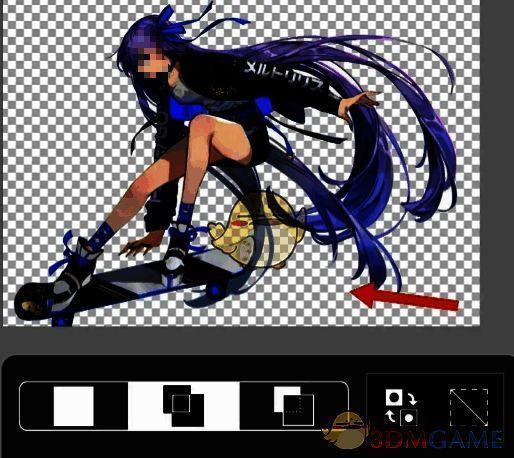 爱笔思画魔棒工具在哪?爱笔思画X怎么使用魔棒工具给插画抠图? 爱笔思画X完成抠图后的界面