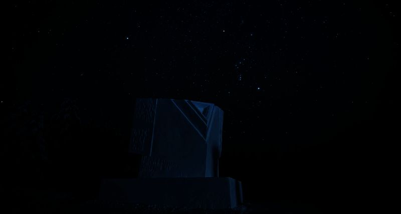 特殊酷炫的雪雕星门图