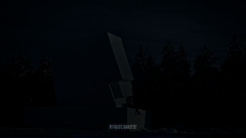 完工雪雕及手印体现温情的画面图