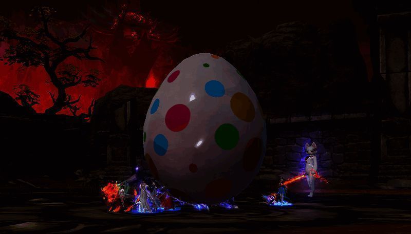 巨鹅心心鹅蛋被包围画面