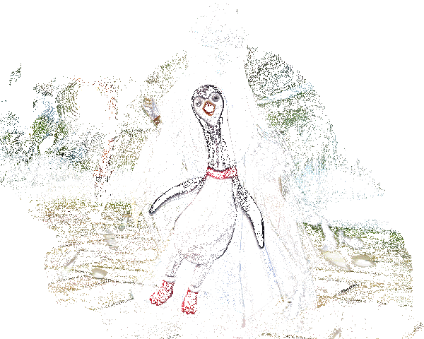 尖叫企鹅背饰动图