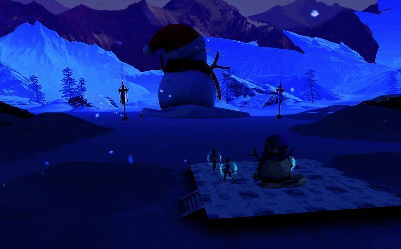 欢乐打雪仗活动场景图