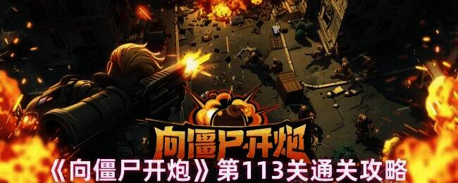 向僵尸开炮第113关游戏画面示例