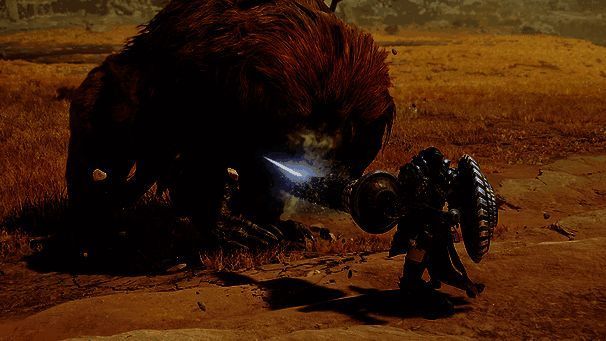 怪物猎人荒野长枪中段突刺Ⅰ示例图