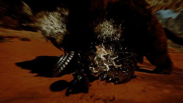 怪物猎人荒野长枪集中盾击突刺示例图