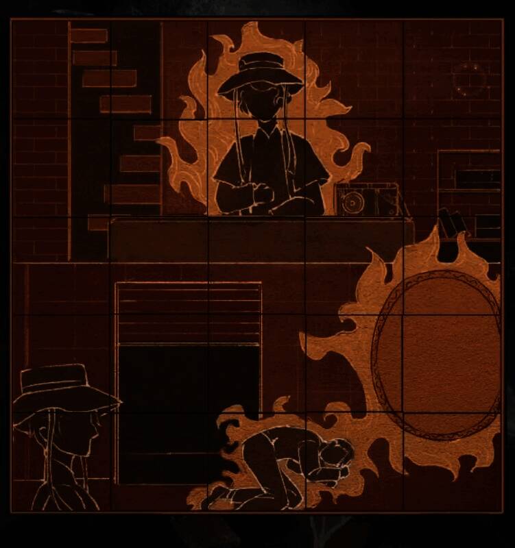 拼图完成及拿到卷轴画面