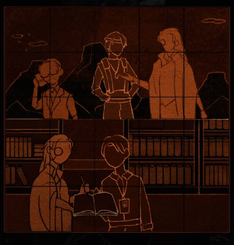 旋转拼图完成及拿到剑画面