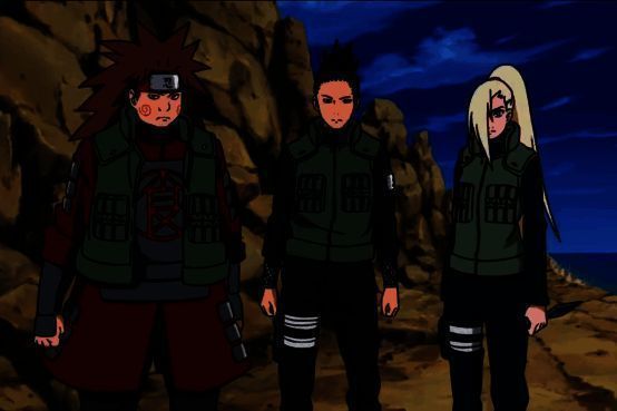 猪鹿蝶三人组遇到猿飞阿斯玛画面