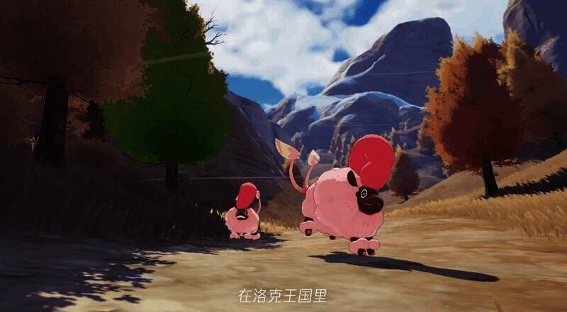 《洛克王国》手游玩家与精灵互动画面