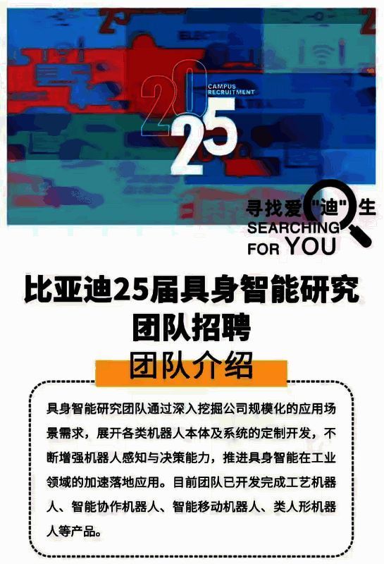 比亚迪具身智能研究团队相关图片1